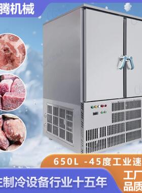 满载蒸发器低温风冷速冻柜两门20盘650L低温-45度100公斤速冻机