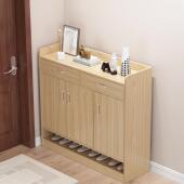 简易鞋 柜 架子家用门口室内好看卧室收纳简约现代防尘入门实木色鞋