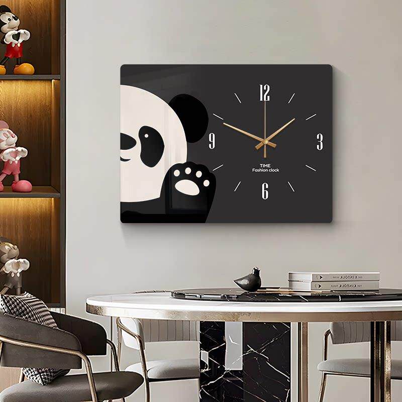 电表箱装饰画 画现代简约带钟表多功能遮挡配电箱挂钟盒2025新款