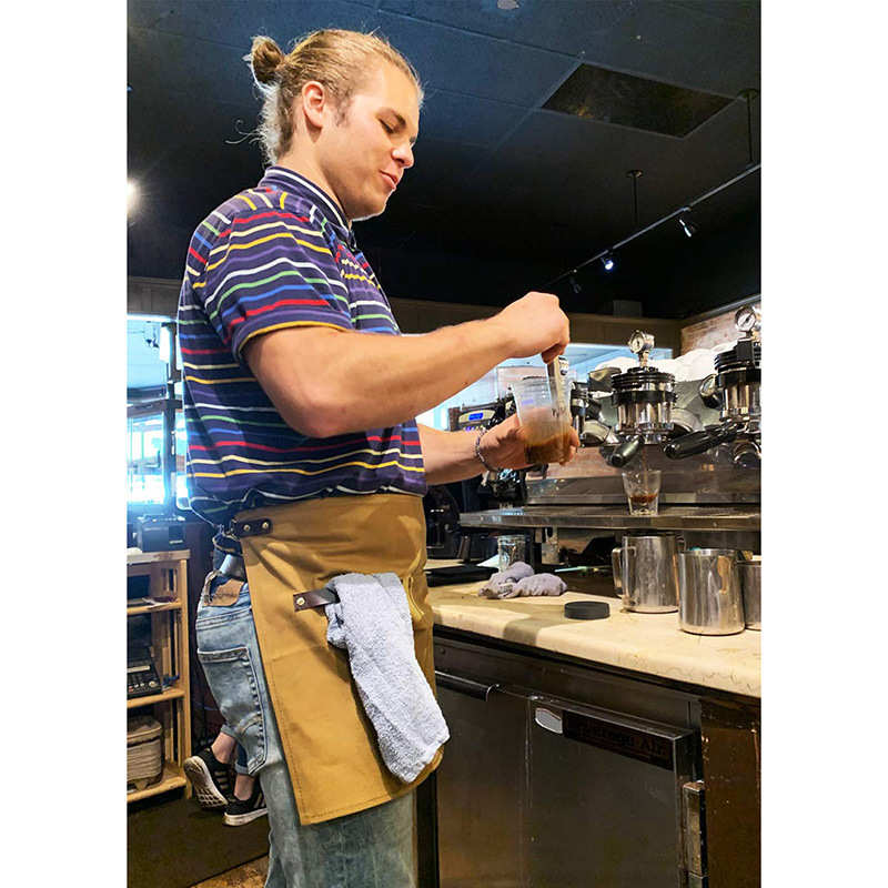 短款皮带围裙理发店花店咖啡店半身围腰美甲店化妆师工作服围兜