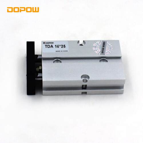 DOPOW TN32*20缸径双轴气缸双杆铝材质TNTDA双作用双轴源头厂家