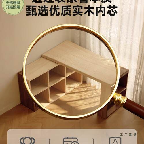 实木转桌角书桌书架书柜一体卧室家用学习写字台古风L中F5M9M555