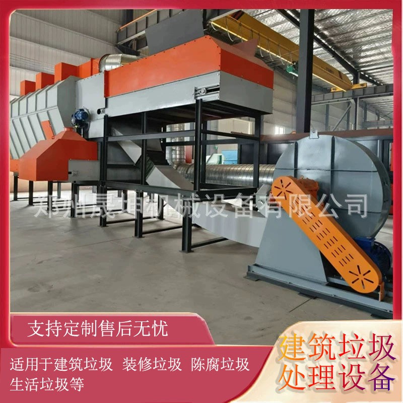 填埋场陈腐垃圾筛分机城市拆迁垃圾分拣机轻物质碟式风选机