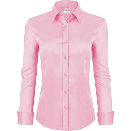 Long sleeved cardigan button down shirt top for women