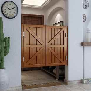 实木半腰门室内门隔断PZU栅栏门开自门走双廊矮门过道洗由手间门