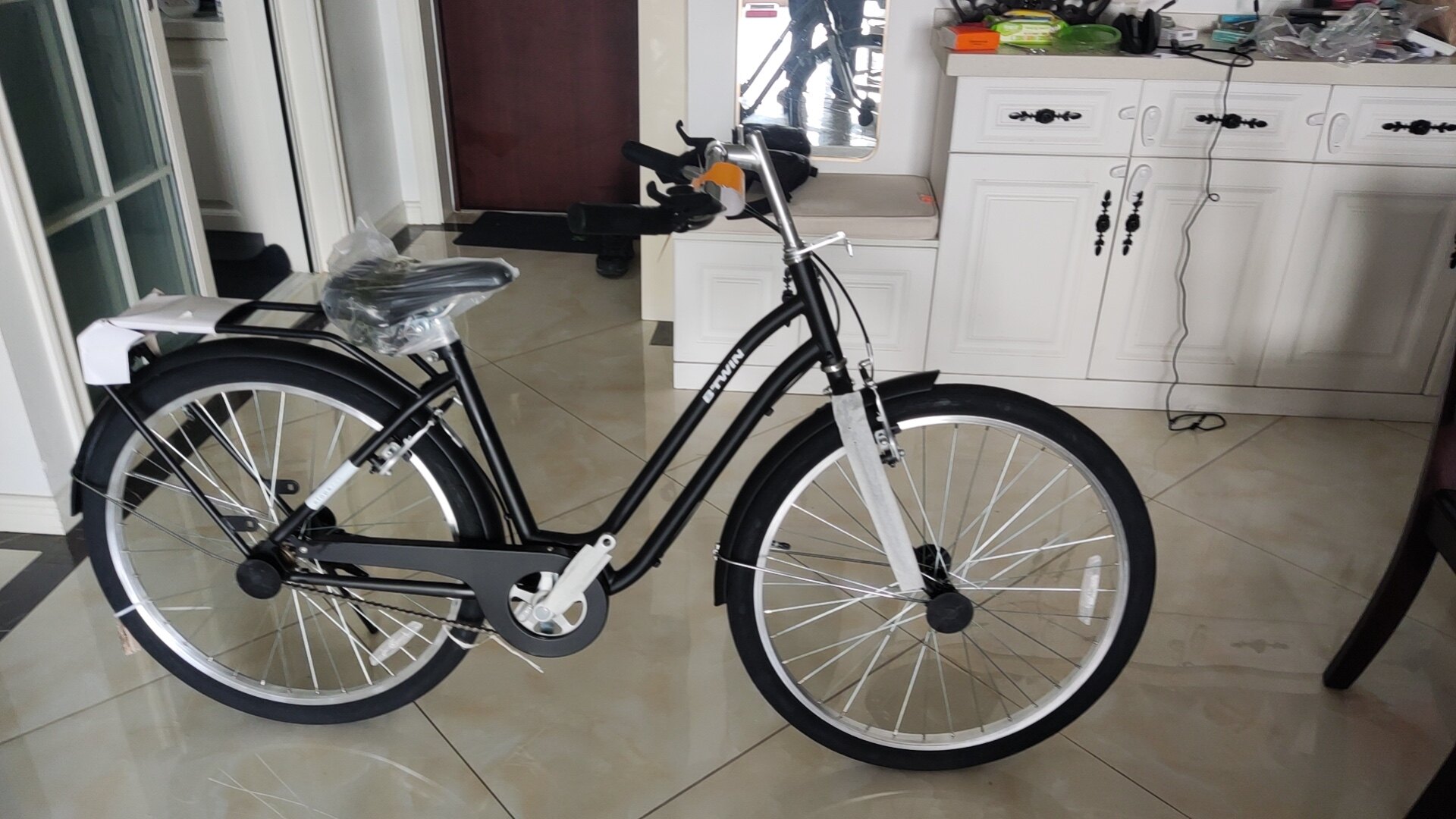Городской велосипед Decathlon ELOPS 100LF 26 дюймов прогулочный женский photo review