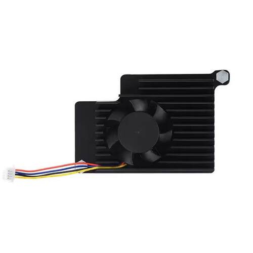 树莓派Raspberry Pi 5代专用散热器风扇 散热片主动散热 带导热贴