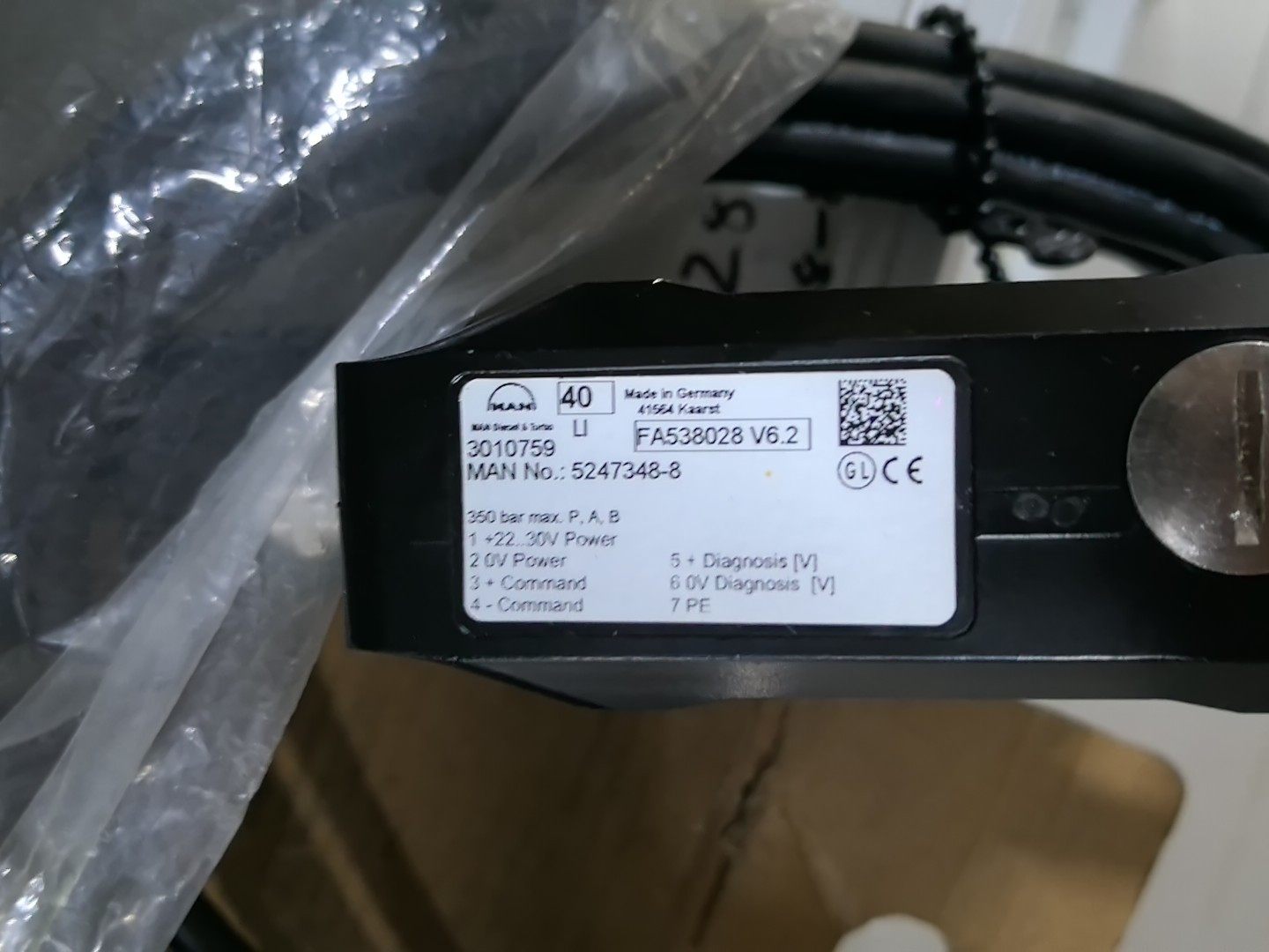 Parker 比例阀 FA538028 V6.2 全新议价