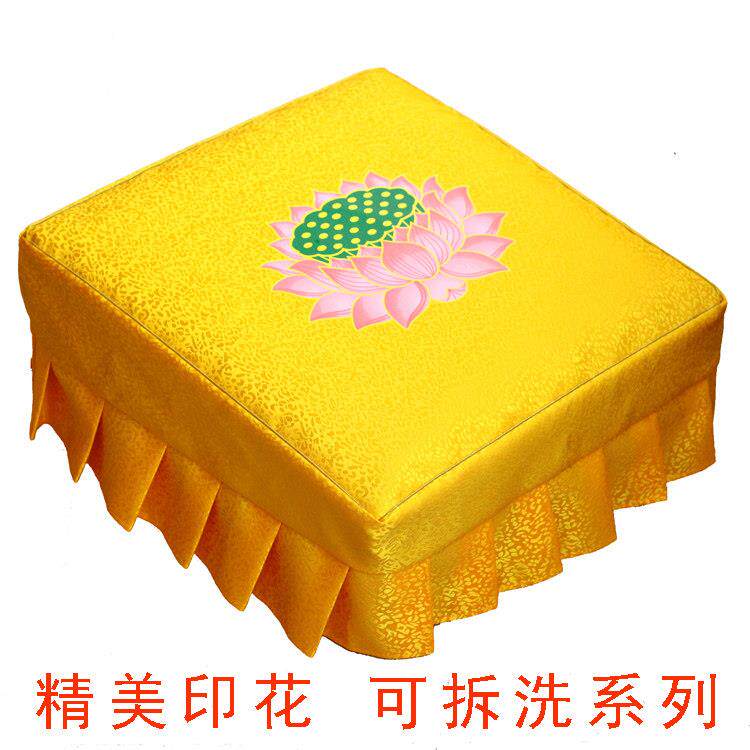 跪拜凳,可拆可洗莲花拜佛叩头,跪拜席,坐凳,冥想实木户用寺庙