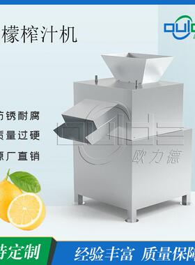大型柠檬对辊挤压机 出汁率柠檬破碎挤汁机 果汁厂规模化加工