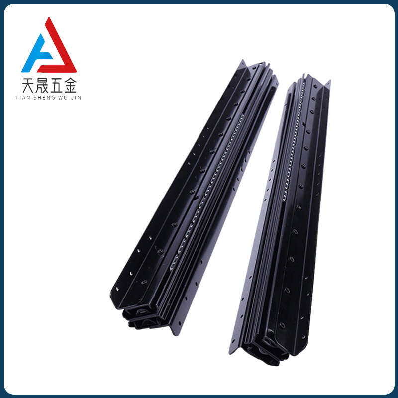 楼梯底柜滑轨三节式冷轧钢鞋柜伸缩抽拉重型导轨加厚托底酒柜滑道