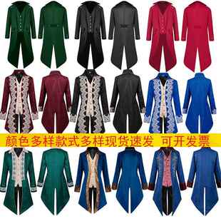 欧美中世纪复古服男女款成人外套燕尾服欧洲贵族服装英伦朋克服