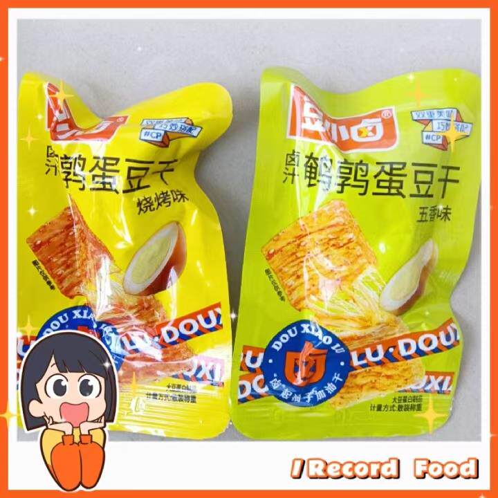 ~豆小卤卤汁鹌鹑蛋豆干烧烤味五香味1包约30g休闲小零食