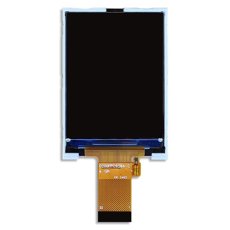 2寸TFTLCD液晶显示屏SPI接口ST7789分辨率240*320屏幕D200FPC9384