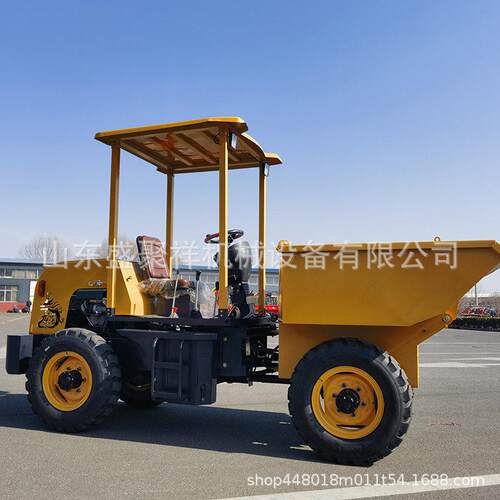 盛聚祥机械四轮前翻斗车 厂区运输FC-20载重2吨柴油蹦蹦车