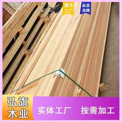 落叶松建筑木方工程口料落叶松防腐烘干实木板材沙发木条龙骨条