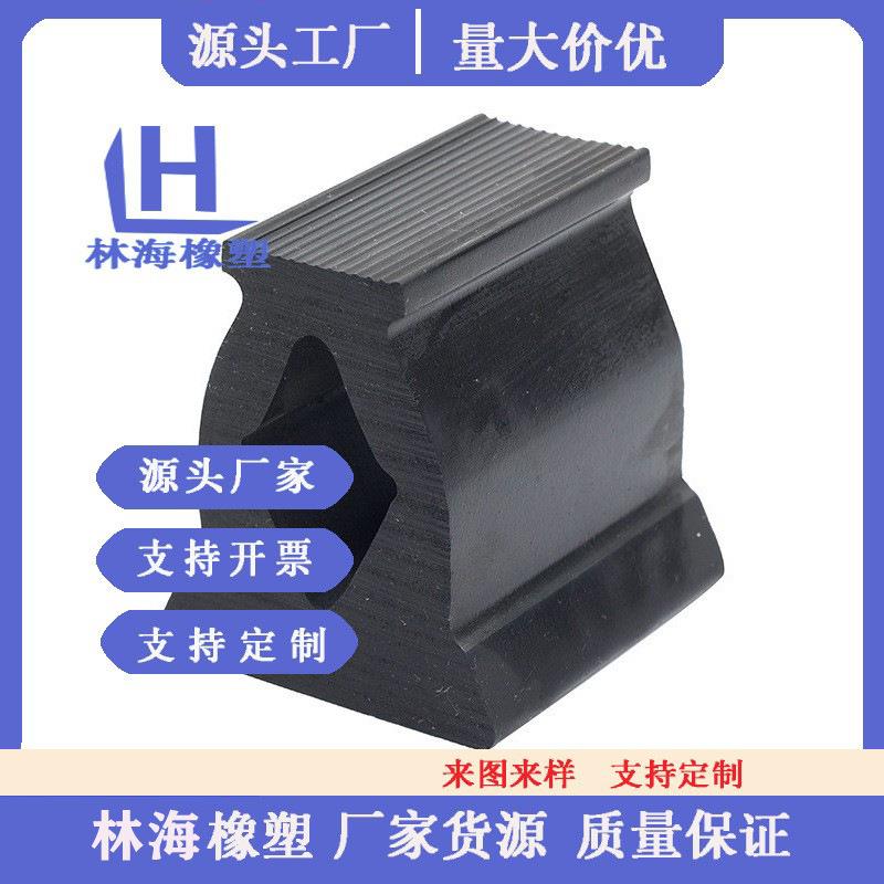 实心橡胶条耐油方条半圆形橡胶密封条D型实心胶条耐压船用密封条