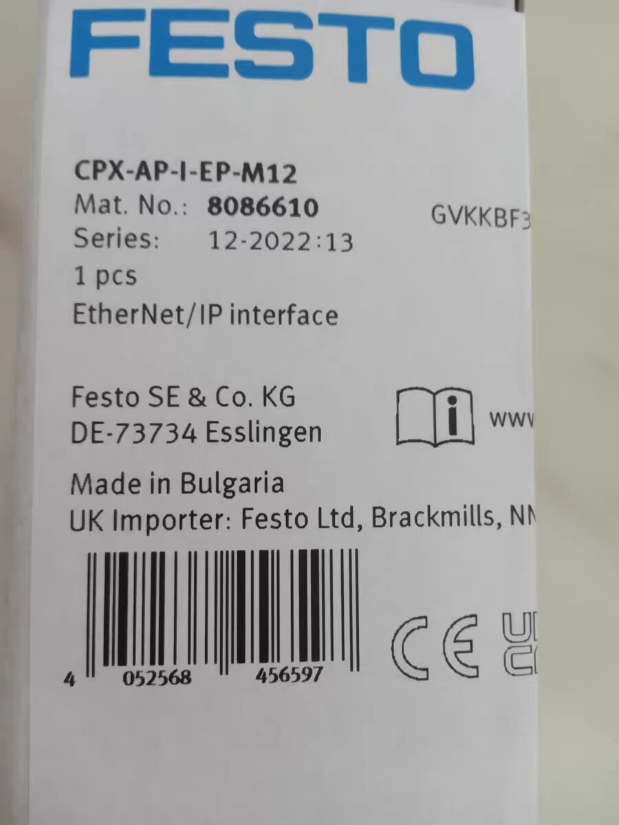 FESTO费斯托CPX-AP-I-EP-M12总线接口模块8