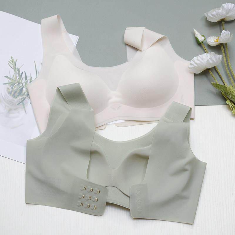 冰丝清爽超薄透气乳胶夏季无痕运动聚拢内衣女无钢圈无痕胸罩文胸