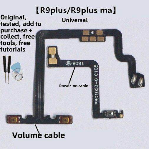适用于Oppor9M Tm R9Plus R9S Sk R9Splus启动音量电源开关按钮电