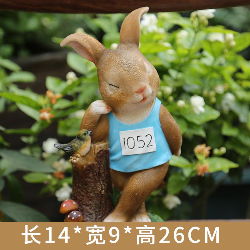 正品办艺公室励客厅装饰摆件动物摆设龟可爱兔赛跑志卡通桌面摆件