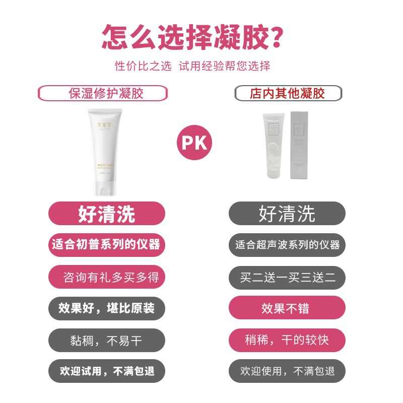 初普射频美容仪导入凝胶滋润补水紧致玛丽仙替换粘稠stop导热胶
