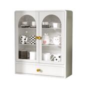 厨房柜台架茶具水杯置物架收纳高抽屉杯带杯子防潮密封杯子收纳柜