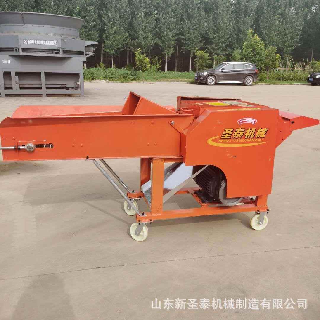 秸秆饲料揉丝机喂羊设备自动进料青储饲料揉丝机家用揉搓机效果