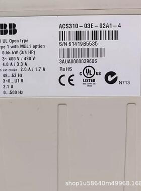 ABB变频器ACS310-03E-02A1-4全新正品 议价
