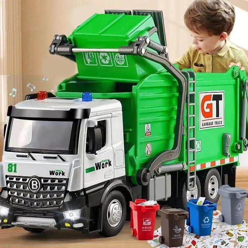 Garbage Truck Toys for Boys,Garbage Truck Toys Metal Diecast
