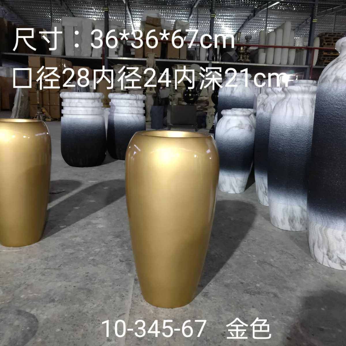 直筒圆口落地大花瓶酒店商场家居玻璃钢花盆客厅工艺摆件花器,鲜花速递/花卉仿真/绿植园艺,花盆,淘宝优惠券,粉丝福利购,淘宝优惠卷