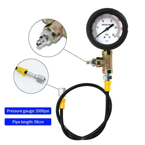 坤泰汽车刹车油压力表 ABS液压油压力表 制动系统检测表测试工具