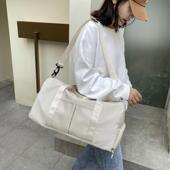 新款 健身包 大容量干湿分离外出旅行包女生便携手提运动包纯色时尚