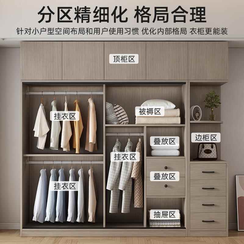 柜家用卧室全木出租衣房经济免安装实收小无品牌/户型儿童纳大衣