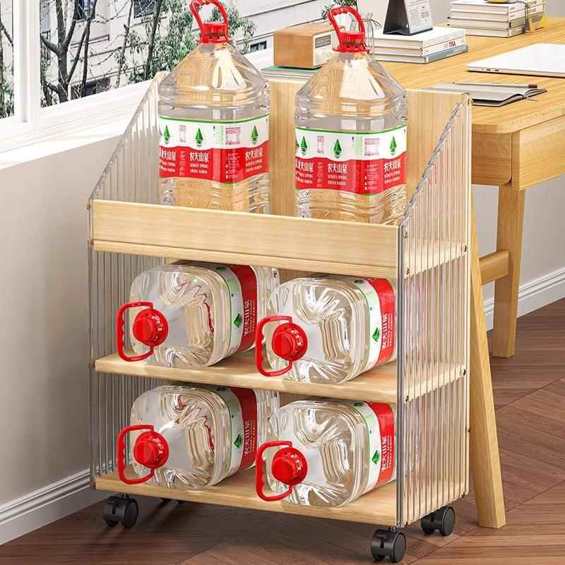 包2024-2-2收纳生置物架可移书动小书架初中书桌轮边阅读书立架带