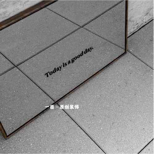 today is a good day黑色贴纸ins风橱窗玻璃镜子贴纸创意装饰贴纸
