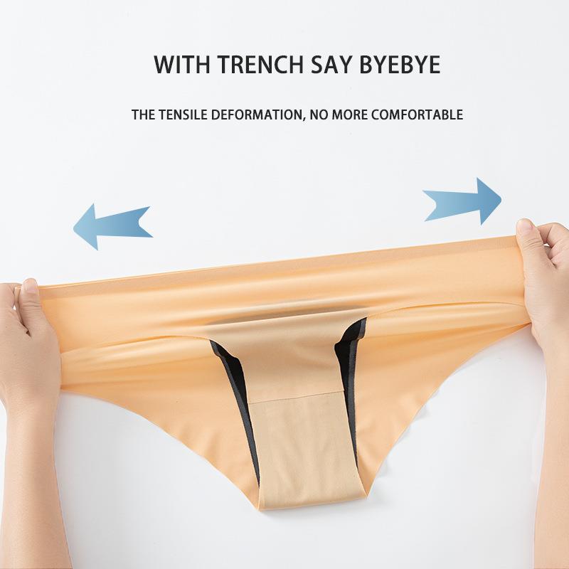 Ice silk seamless one-piece four-layer physiological