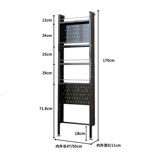 门后玄关卫生间置物架免打孔多层收纳架夹缝洗手间厕所浴室置物架