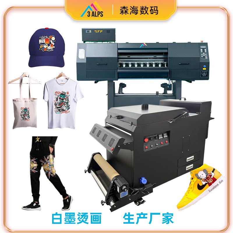 白墨热转印602双头DTF纺织打印个性化外贸服饰烫画贴现货加工DTG