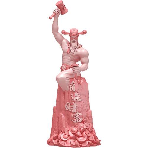 新中式肌肉财神爷桌面小摆件前台收银台办公桌创意装饰品开业礼品