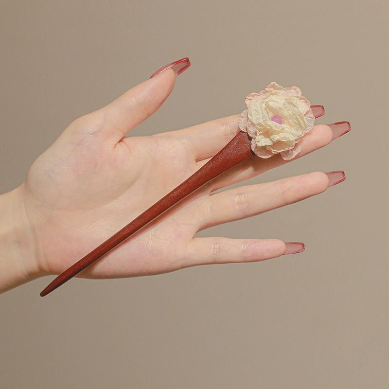 山茶花唐媞清新发簪古风汉服发饰