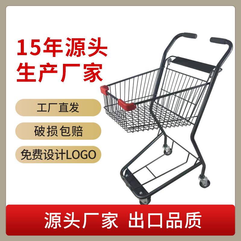 日式双层购物车超市KTV提蓝车团购店水果店购物手推车