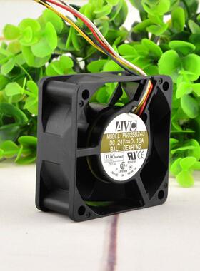 原装AVC P6025B24U 6025 6CM 24V 0.15A 双滚珠打印机用散热风扇