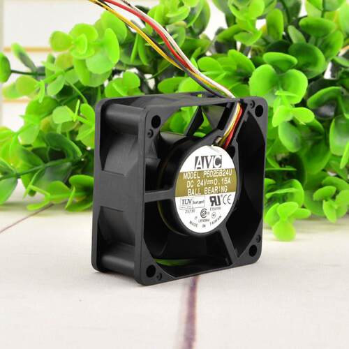 原装AVC P6025B24U 6025 6CM 24V 0.15A 双滚珠打印机用散热风扇