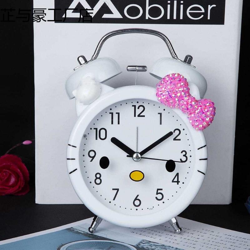 GWX儿童网红公主爱桌面闹铃孩女童学生可闹钟时钟卧室女包邮大量