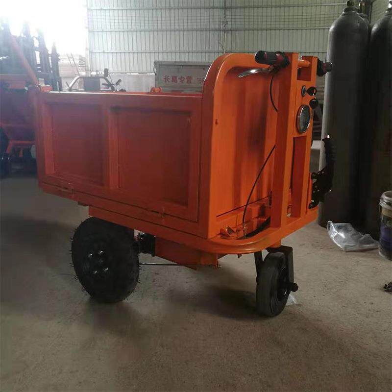 电动拉灰车手推灰斗车 结实耐用建筑工地拉混泥土电动灰斗车