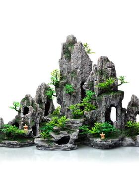 Plant rockery multi-style aquarium decorations, fish tank de