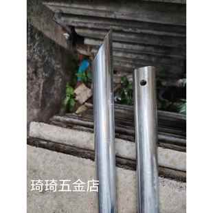 热镀锌加厚尖头钢管立柱铁丝网围栏立柱圆管户外防锈立柱铁柱栏杆