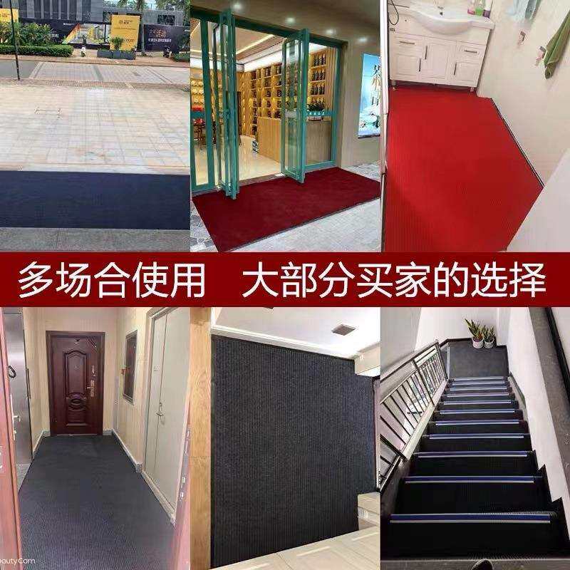 双条纹吸水厨房地毯商用防水防油免洗耐脏脚垫子进门家用防滑地垫