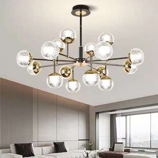 新款 魔豆金属三色吊灯灯饰 北欧后现代简约客厅主卧室餐厅创意个性